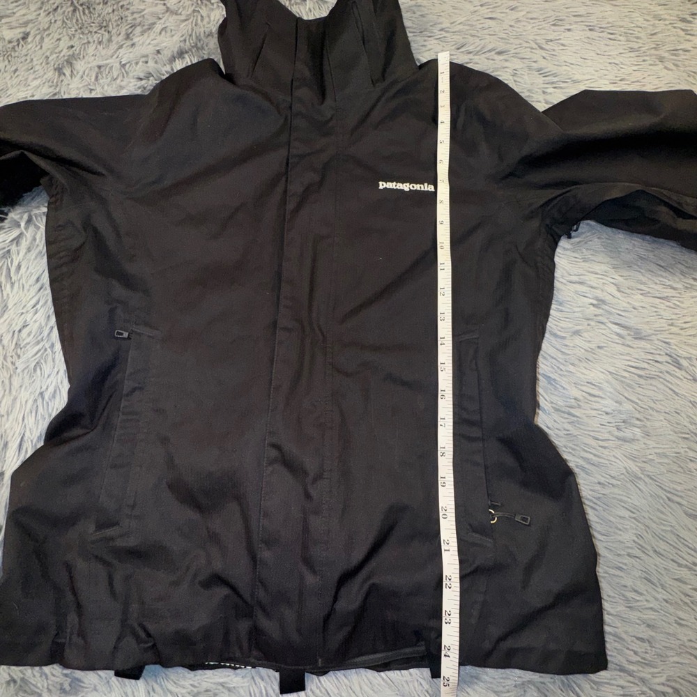 Patagonia H2No Black Waterproof SoftShell Jacket Womens Small Ski Snowboard Coat - Picture 6 of 13